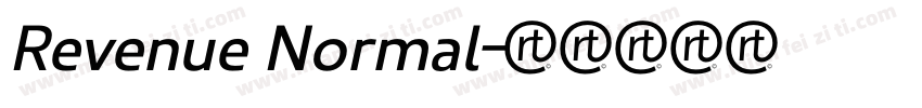 Revenue Normal字体转换